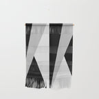 Geometric Triangles VI Black and White Wall Hanging Gallery Image 1