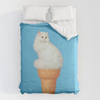 Cat Ice Cream - Blue Comforter Gallery Image 6