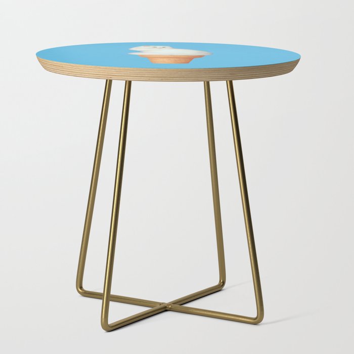 Cat Ice Cream - Blue Side Table Gallery Image 1