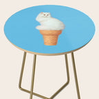 Cat Ice Cream - Blue Side Table Gallery Image 2
