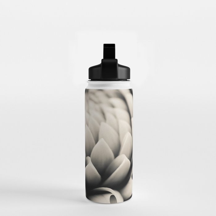 Moody Dahlia - Modern Dahlia Botanical Photo - flower print Water Bottle Gallery Image 2