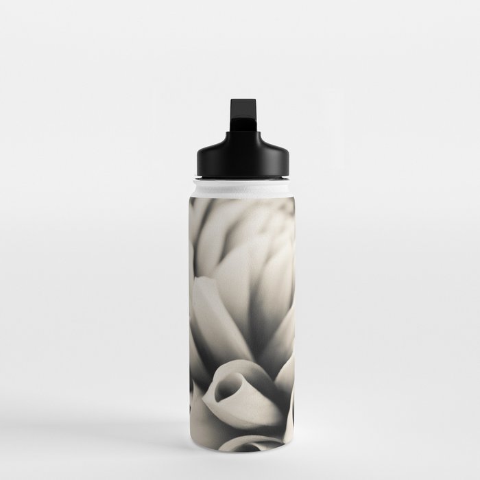 Moody Dahlia - Modern Dahlia Botanical Photo - flower print Water Bottle Gallery Image 3