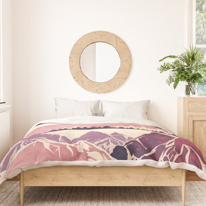 Burgundy Hills Duvet Cover Gallery Image 3