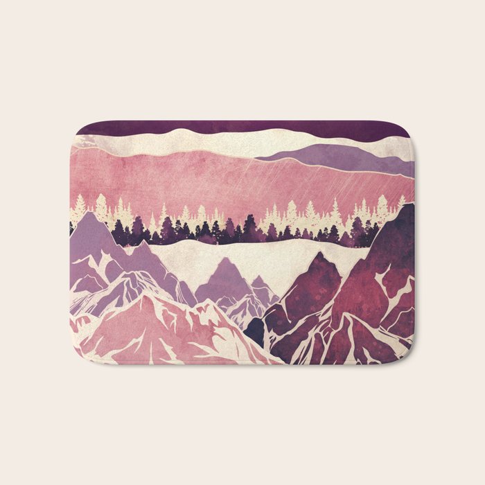 Burgundy Hills Bath Mat Gallery Image 1