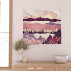 Burgundy Hills Wall Tapestry Gallery Image 2