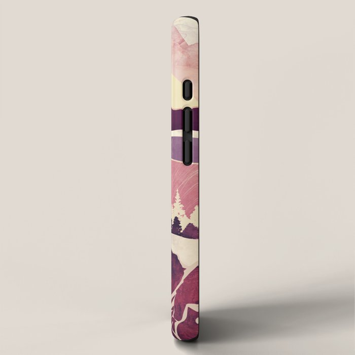 Burgundy Hills iPhone Case Gallery Image 2