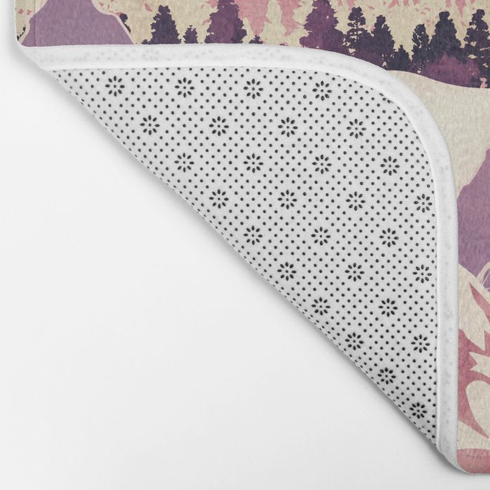 Burgundy Hills Bath Mat Gallery Image 2