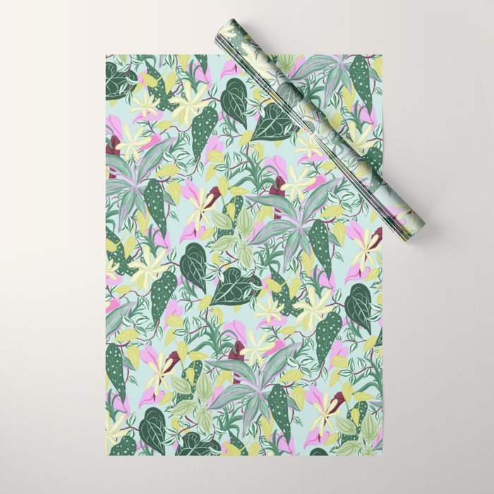 Crowded Houseplants Wrapping Paper Gallery Image 1