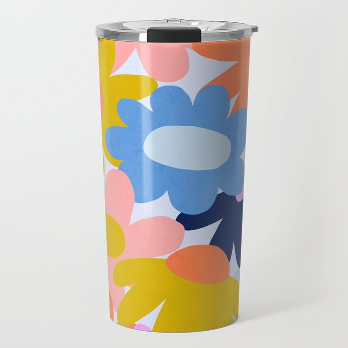 Bold Blooms 2 Travel Mug Gallery Image 1