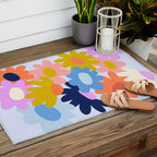 Bold Blooms 2 Outdoor Rug Gallery Image 2