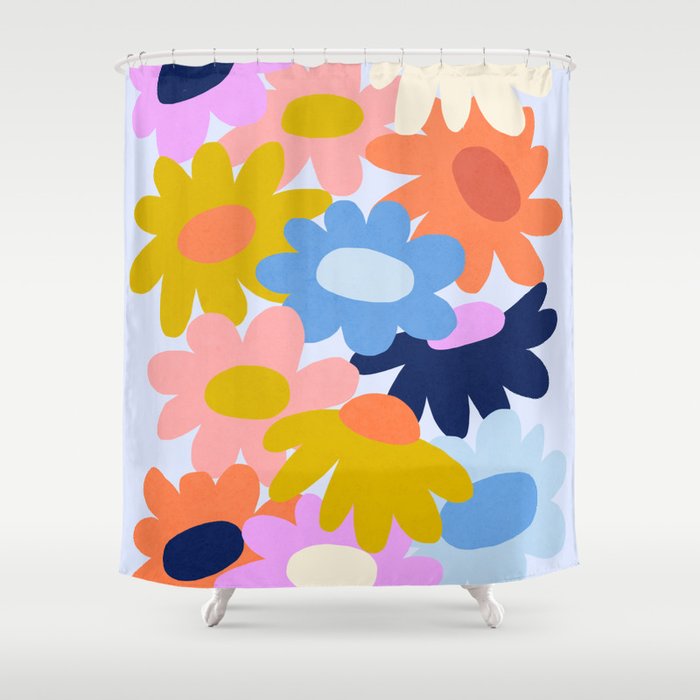 Bold Blooms 2 Shower Curtain Gallery Image 1