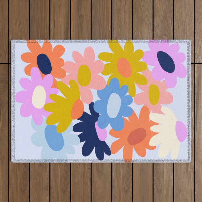Bold Blooms 2 Outdoor Rug Gallery Image 1