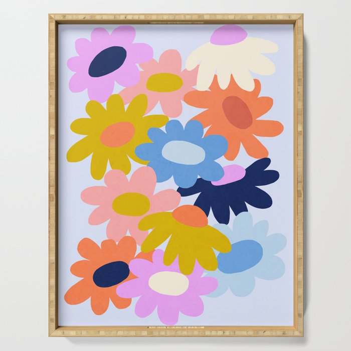 Bold Blooms 2 Serving Tray Gallery Image 1