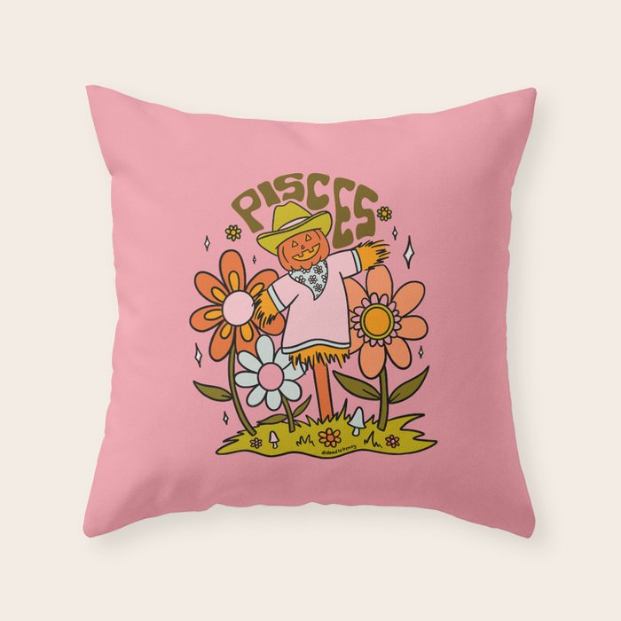 Pisces Scarecrow Throw Pillow Gallery Image 6