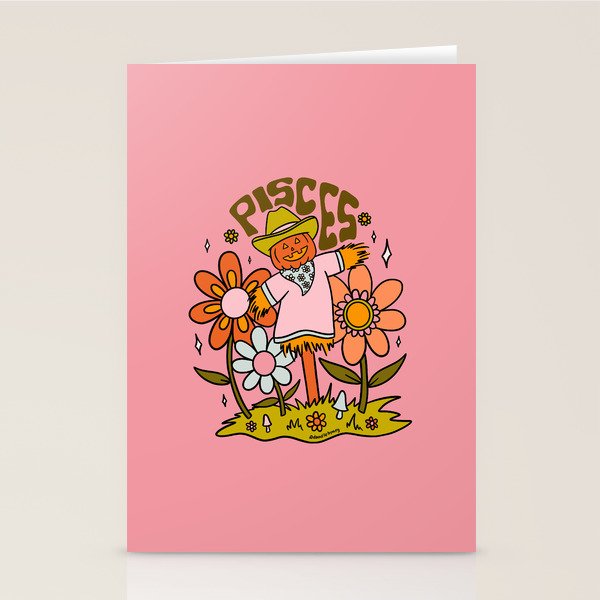 Pisces Scarecrow Stationery Card Gallery Image 1
