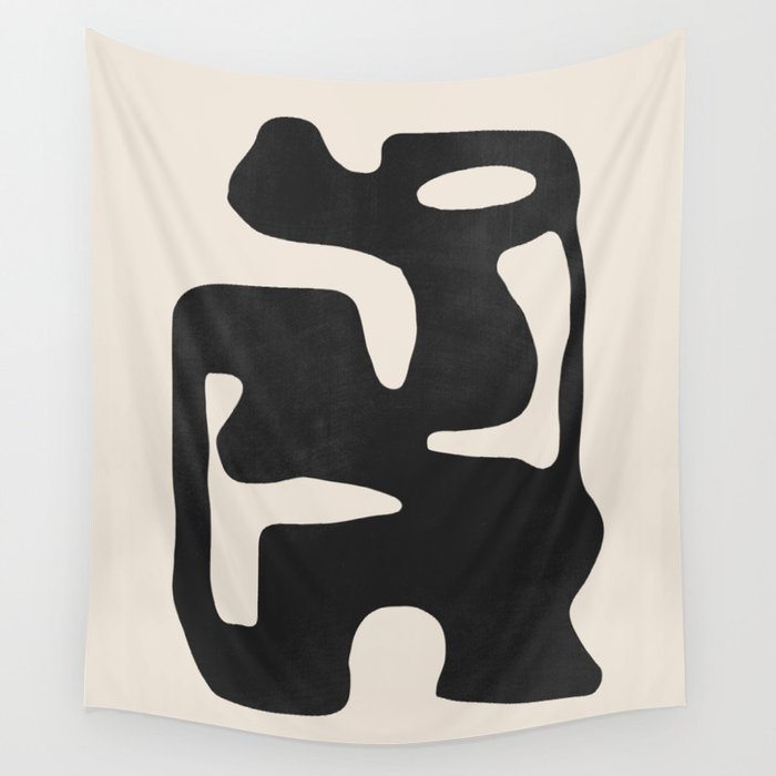 Modern Abstract Shapes 42 Wall Tapestry Gallery Image 4