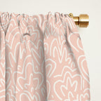 Clam Bed . Peachy Pink Window Curtain Gallery Image 2