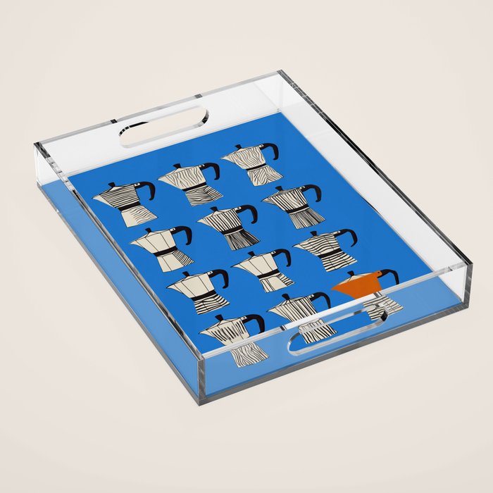 Blue Moka Acrylic Tray Gallery Image 1