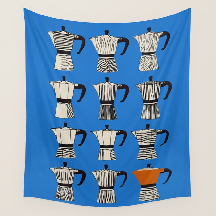 Blue Moka Wall Tapestry Gallery Image 1