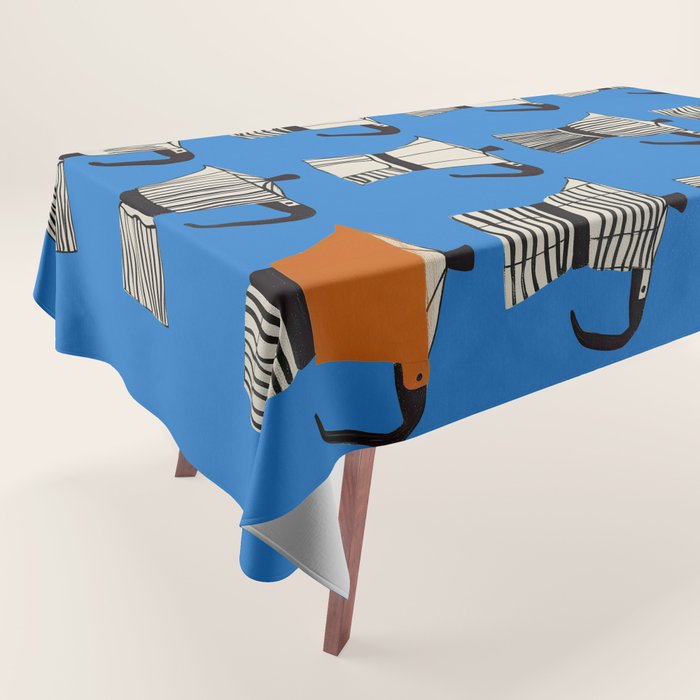 Blue Moka Tablecloth Gallery Image 1