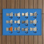 Blue Moka Outdoor Rug Gallery Image 1