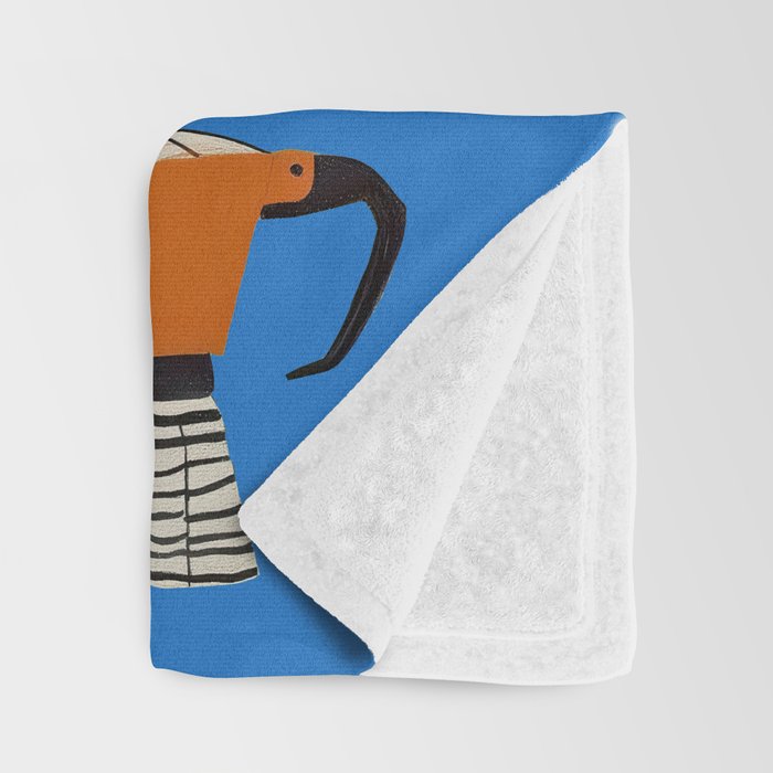 Blue Moka Throw Blanket Gallery Image 3