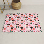 Whimsical Christmas Cats Rug Gallery Image 1