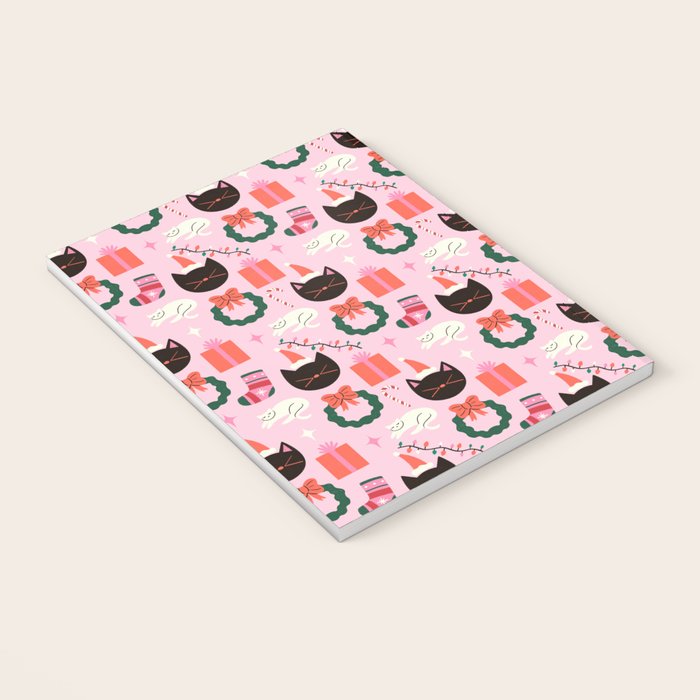 Whimsical Christmas Cats Notebook Gallery Image 3