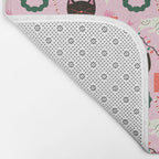 Whimsical Christmas Cats Bath Mat Gallery Image 2