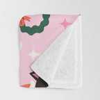 Whimsical Christmas Cats Throw Blanket Gallery Image 3