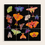 Moth Wood Wall Art Gallery Image 1