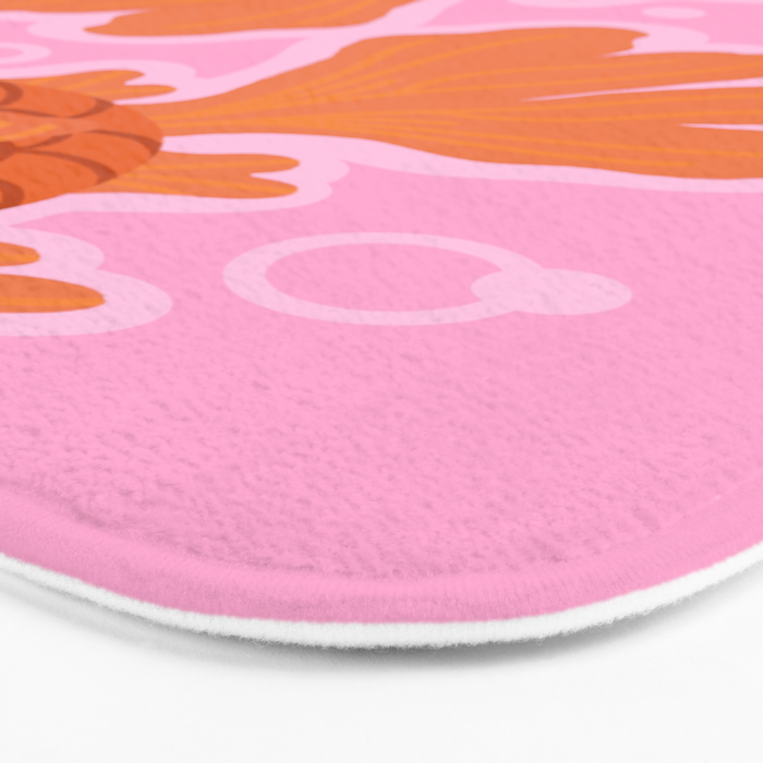Goldfish Cute Kawaii Fish Bath Mat Gallery Image 3