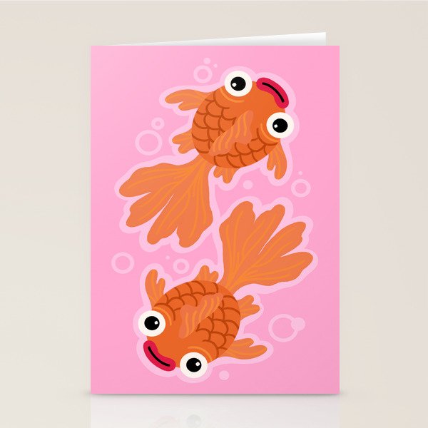 Goldfish Cute Kawaii Fish Stationery Card Gallery Image 2