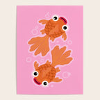 Goldfish Cute Kawaii Fish Poster Gallery Image 4