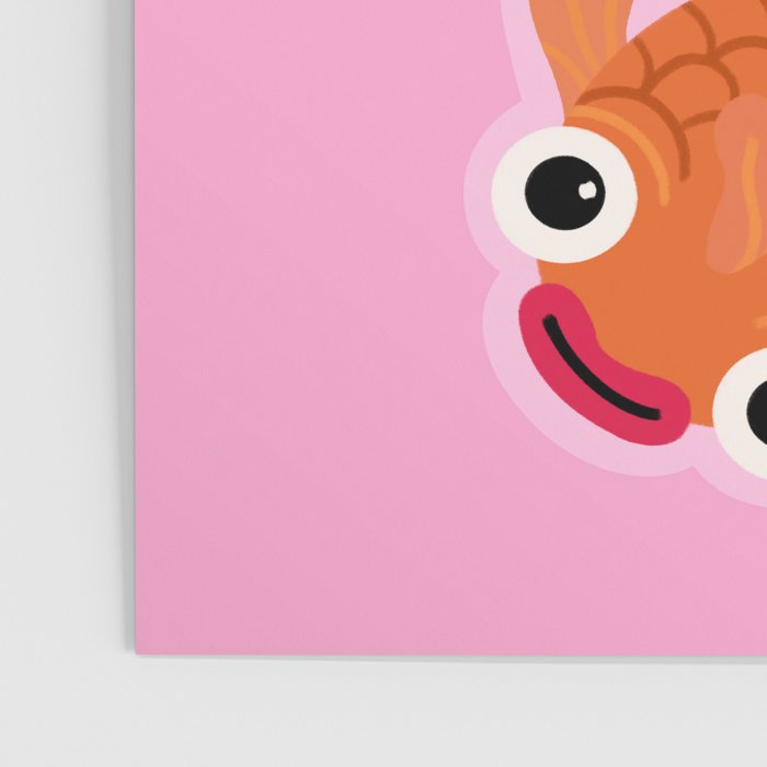 Goldfish Cute Kawaii Fish Poster Gallery Image 3