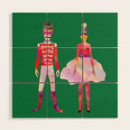Nutcracker Ballet - Candy Cane Green Wood Wall Art Gallery Image 1