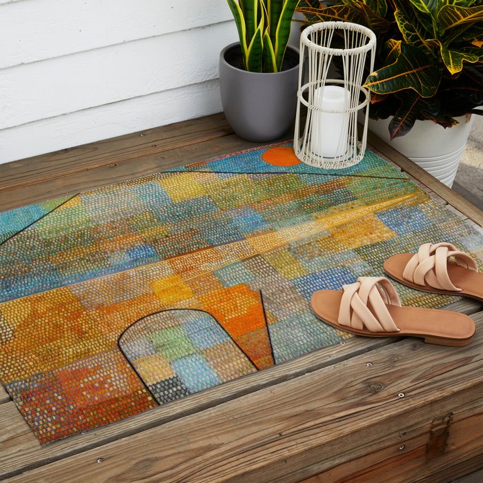 Paul Klee Ad Parnassum Outdoor Rug Gallery Image 2