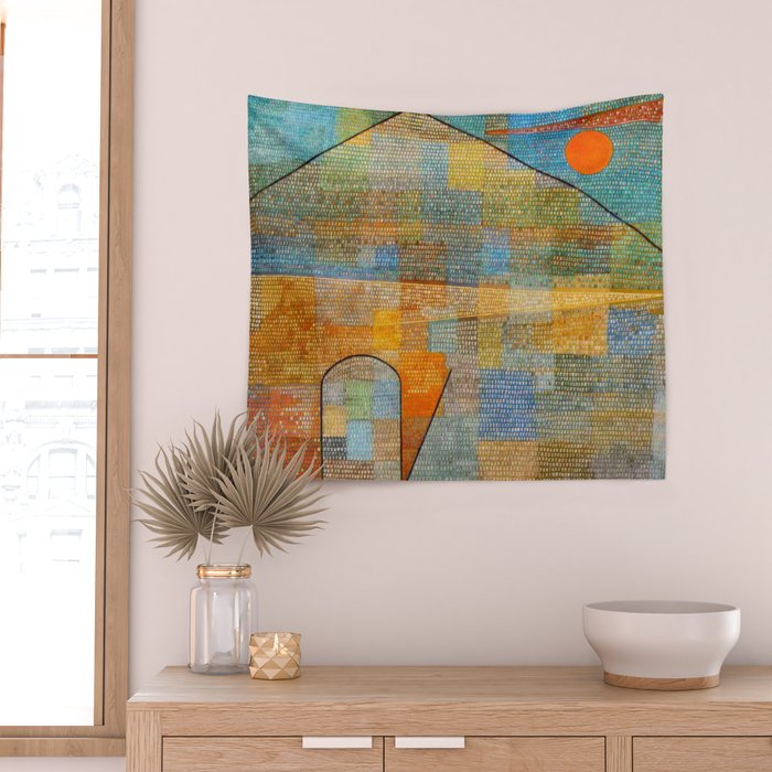 Paul Klee Ad Parnassum Wall Tapestry Gallery Image 2