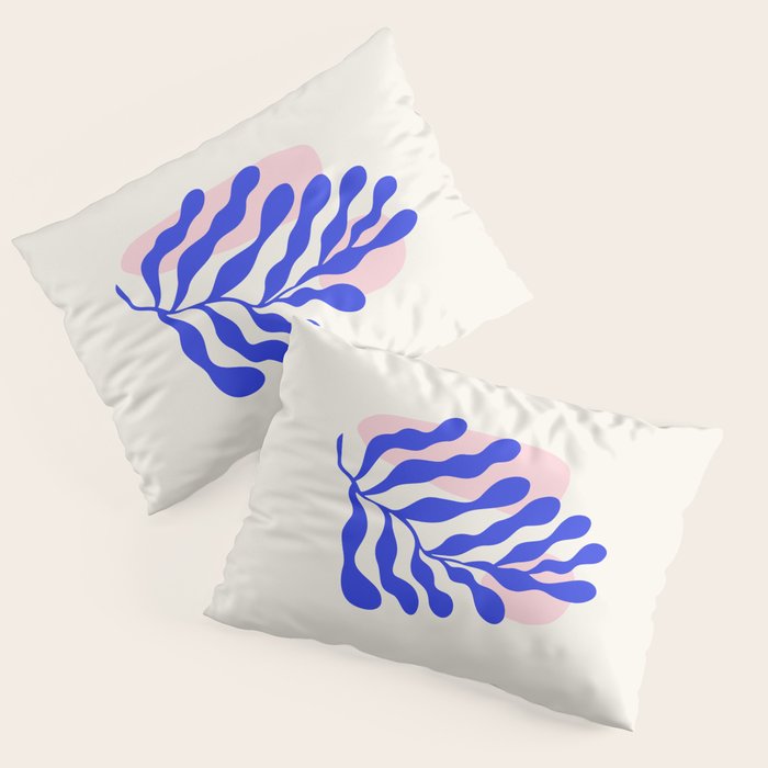 Blue Matisse Ferns Pillow Sham Gallery Image 1