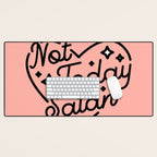 not today satan I Desk Mat Gallery Image 1