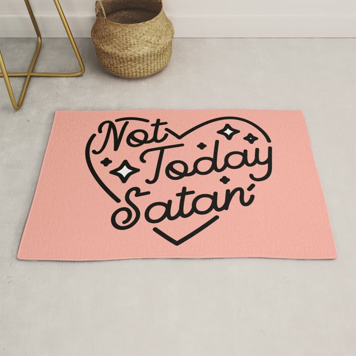 not today satan I Rug Gallery Image 1