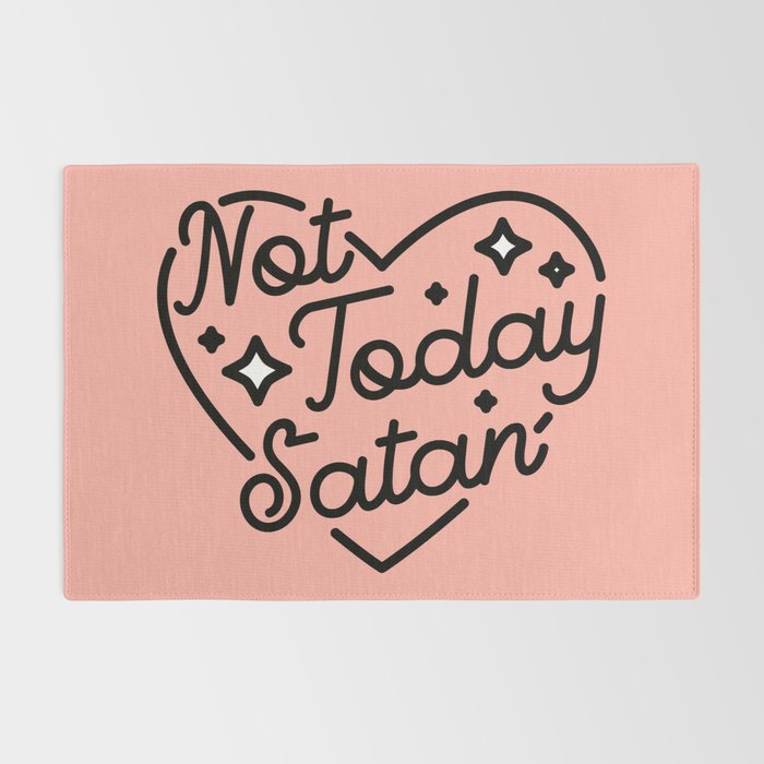 not today satan I Rug Gallery Image 2