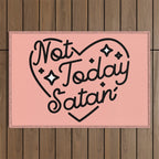 not today satan I Outdoor Rug Gallery Image 1