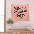 not today satan I Wall Tapestry Gallery Image 2