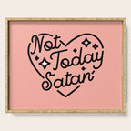 not today satan I Serving Tray Gallery Image 1