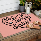 not today satan I Outdoor Rug Gallery Image 2