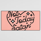 not today satan I Desk Mat Gallery Image 3