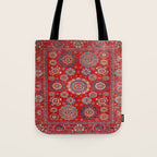 Red Suzani  Kazak Persian Rug Tote Bag Gallery Image 1