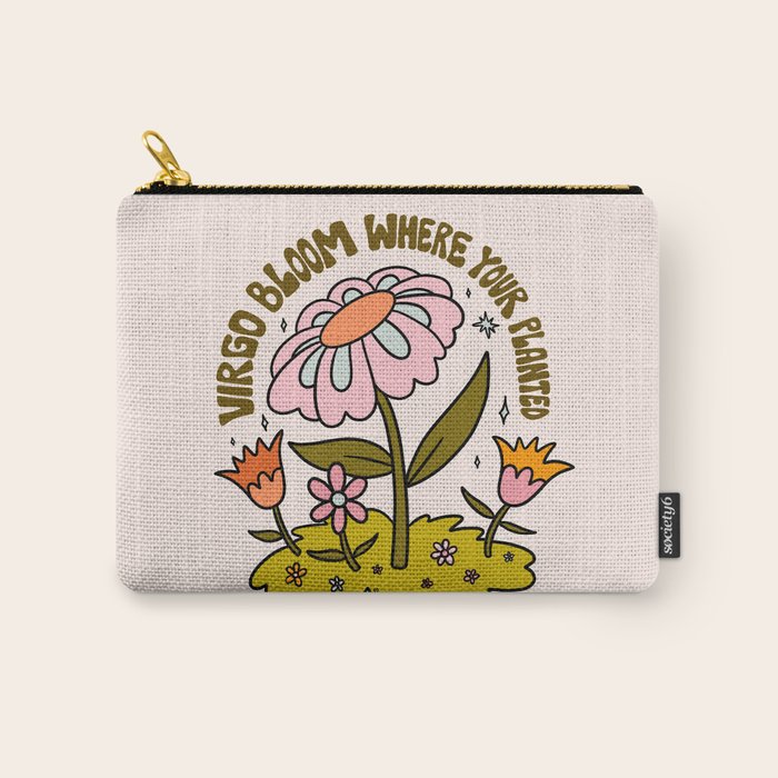 Virgo Flower Carry All Pouch Gallery Image 1