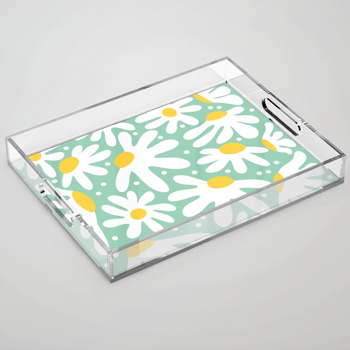 Daisy composition Acrylic Tray Gallery Image 1